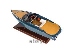 Seacraft Gallery Aston Martin AM37 Power Boat Wooden Scale Model Limited Edition