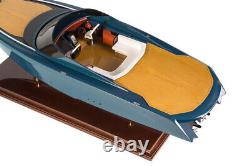 Seacraft Gallery Aston Martin AM37 Power Boat Wooden Scale Model Limited Edition