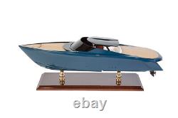 Seacraft Gallery Aston Martin AM37 Power Boat Wooden Scale Model Limited Edition