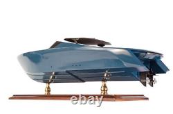 Seacraft Gallery Aston Martin AM37 Power Boat Wooden Scale Model Limited Edition