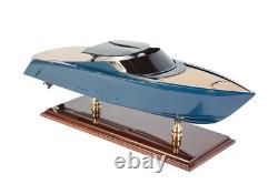 Seacraft Gallery Aston Martin AM37 Power Boat Wooden Scale Model Limited Edition