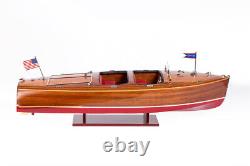 Seacraft Gallery Chris Craft Barrel Back Wooden Home Decor 75cm Model Speed Boat