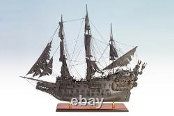 Seacraft Gallery Flying Dutchman 95cm Painted Timber & Metallic Ghost Ship Model