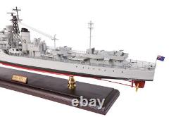 Seacraft Gallery HMAS Anzac (D59) Destroyer 80cm Handcrafted Ship Wooden Model