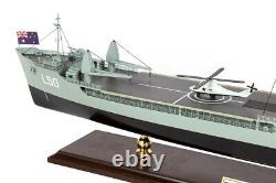 Seacraft Gallery HMAS Tobruk (II) 80cm Handcrafted Wooden Model Boat Warship