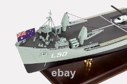 Seacraft Gallery HMAS Tobruk (II) 80cm Handcrafted Wooden Model Boat Warship