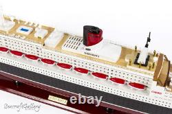 Seacraft Gallery Queen Mary 2 100cm Gift Decoration Wood Boat Cruise Ship Model