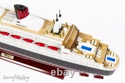 Seacraft Gallery Queen Mary 2 100cm Gift Decoration Wood Boat Cruise Ship Model