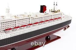 Seacraft Gallery Queen Mary 2 100cm Gift Decoration Wood Boat Cruise Ship Model