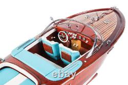 Seacraft Gallery Riva Aquarama Lamborghini 70cm Wood 112 Scale Speed Boat Model