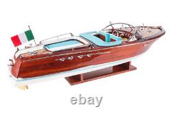 Seacraft Gallery Riva Aquarama Lamborghini 70cm Wood 112 Scale Speed Boat Model