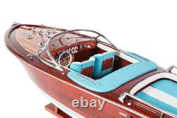 Seacraft Gallery Riva Aquarama Lamborghini 70cm Wood 112 Scale Speed Boat Model