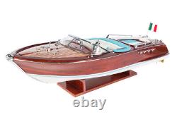 Seacraft Gallery Riva Aquarama Lamborghini 70cm Wood 112 Scale Speed Boat Model