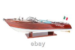 Seacraft Gallery Riva Aquarama Lamborghini 70cm Wood 112 Scale Speed Boat Model