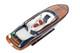 Seacraft Gallery Rivarama (blue) 70cm Handcrafted Wooden Model Speed Boat Ship