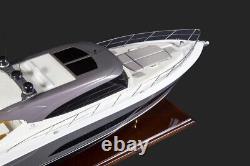 Seacraft Gallery Riviera 5400 Motor Yacht 80cm Handmade Wooden Model Speed Boat