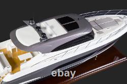 Seacraft Gallery Riviera 5400 Motor Yacht 80cm Handmade Wooden Model Speed Boat