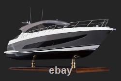 Seacraft Gallery Riviera 5400 Motor Yacht 80cm Handmade Wooden Model Speed Boat