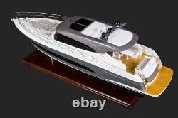 Seacraft Gallery Riviera 5400 Motor Yacht 80cm Handmade Wooden Model Speed Boat