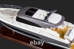 Seacraft Gallery Riviera 5400 Motor Yacht 80cm Handmade Wooden Model Speed Boat