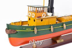 Seacraft Gallery Tugboat Hero Model 75cm Handcrafted Wooden Model Boat Replica