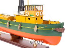 Seacraft Gallery Tugboat Hero Model 75cm Handcrafted Wooden Model Boat Replica