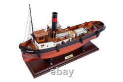 Seacraft Gallery Tugboat Sanson Model 50cm Handcrafted Wooden Ship Boat Replica