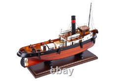 Seacraft Gallery Tugboat Sanson Model 50cm Handcrafted Wooden Ship Boat Replica