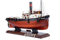 Seacraft Gallery Tugboat Sanson Model 50cm Handcrafted Wooden Ship Boat Replica