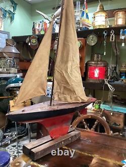 Seaworthy Boats Toy Model Wooden Pond Sail Boat Chester A Rimmer Naval Architect