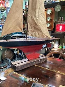 Seaworthy Boats Toy Model Wooden Pond Sail Boat Chester A Rimmer Naval Architect