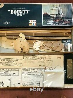 Sergal Hms Bounty Wood Ship Model Kit From 1973