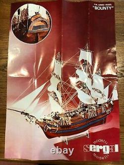 Sergal Hms Bounty Wood Ship Model Kit From 1973