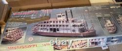Sergal Mississippi River Steamboat Boat Kit #734, 150, Incomplete, Damaged Box
