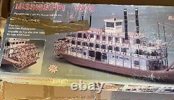 Sergal Mississippi River Steamboat Boat Kit #734, 150, Incomplete, Damaged Box