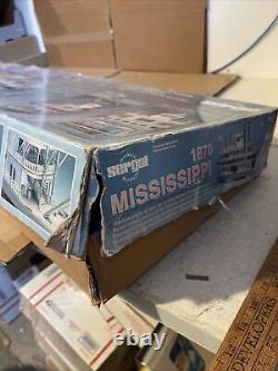 Sergal Mississippi River Steamboat Boat Kit #734, 150, Incomplete, Damaged Box