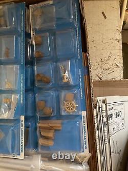 Sergal Mississippi River Steamboat Boat Kit #734, 150, Incomplete, Damaged Box