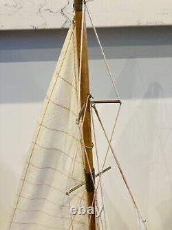 Shamrock V 1930 America's Cup J Boat Wood Model 36 Yacht UK Sailboat