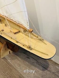 Shamrock V 1930 America's Cup J Boat Wood Model 36 Yacht UK Sailboat