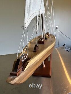 Shamrock V 1930 America's Cup J Boat Wood Model 39 Yacht UK Sailboat New