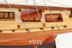 Shamrock V 1930 America's Cup J Boat Wood Model 39 Yacht UK Sailboat New