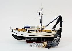 Shrimp Boat Handmade Wooden Boat Model 23 RC Convertible