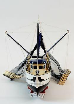 Shrimp Boat Handmade Wooden Boat Model 23 RC Convertible