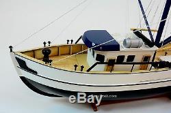 Shrimp Boat Handmade Wooden Boat Model 23 RC Convertible