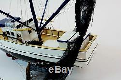 Shrimp Boat Handmade Wooden Boat Model 23 RC Convertible