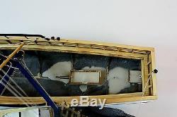 Shrimp Boat Handmade Wooden Boat Model 23 RC Convertible