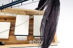 Shrimp Boat Model Handmade Wooden Fully Assembled