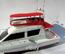 Silverton 42 Convertible Model Yachts Handcrafted Wooden Boat Model NEW