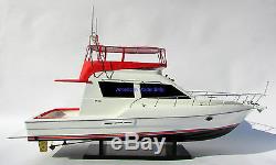 Silverton 42 Convertible Model Yachts Handcrafted Wooden Boat Model NEW