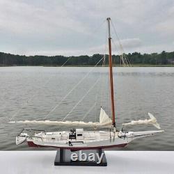 Skipjack Sailboat, Chesapeake Bay Oyster Boat Model, Sails Furled